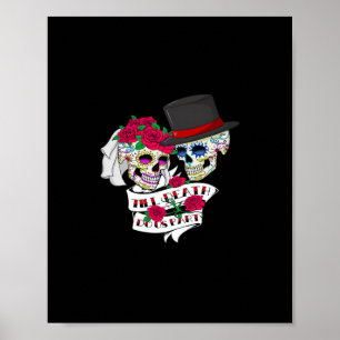 Till Death Do Us Part Skull Poster