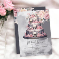 Till death do us part skull wedding cake