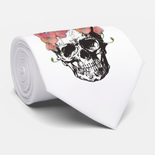 Till Death Do Us Part Skull Wedding tie