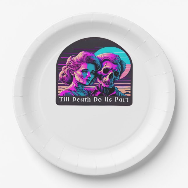Till Death Do Us Part – Sloth and Soulmate Paper Plate (Front)