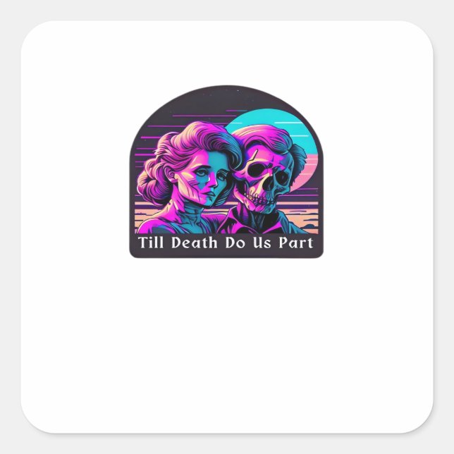 Till Death Do Us Part – Sloth and Soulmate Square Sticker (Front)