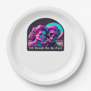 Till Death Do Us Part Sloth and Soulmate Theme Paper Plate