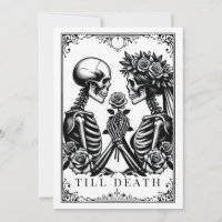 Till Death Do Us Part Tarot Wedding Invitation