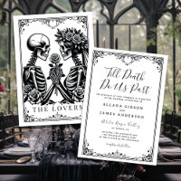 Till Death Do Us Part Tarot Wedding Invitation