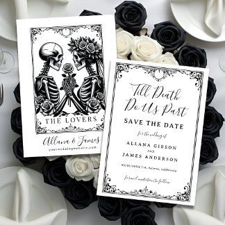 Till Death Do Us Part Tarot Wedding Save the Date