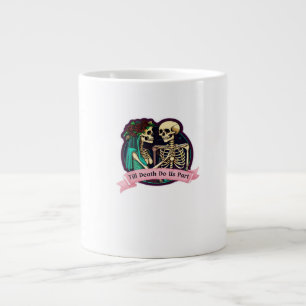 Till Death Do Us Part Valentine Art – Spooky Cute  Large Coffee Mug