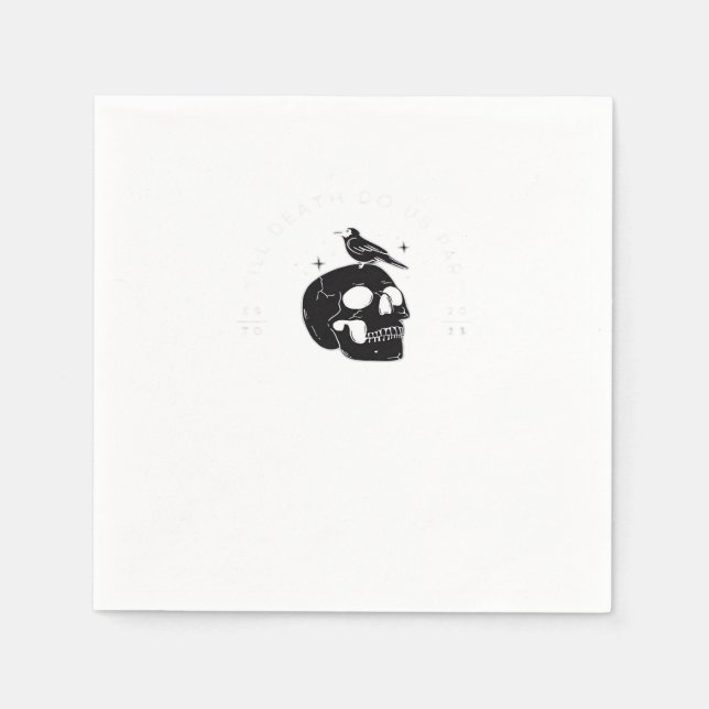 Till Death Do Us Part Wedding Classic Napkin (Front)