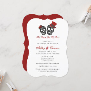 Till Death Do Us Part   Wedding Invitation