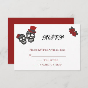 Till Death Do Us Part   Wedding RSVP Card
