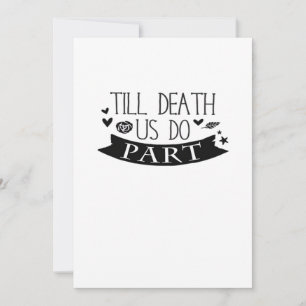 Till Death Do Us Part Wedding Vows Classic Holiday Card