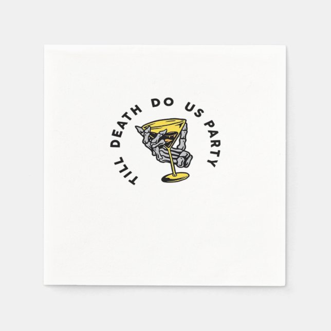 Till Death Do Us Part-Y Classic Funny Napkin (Front)