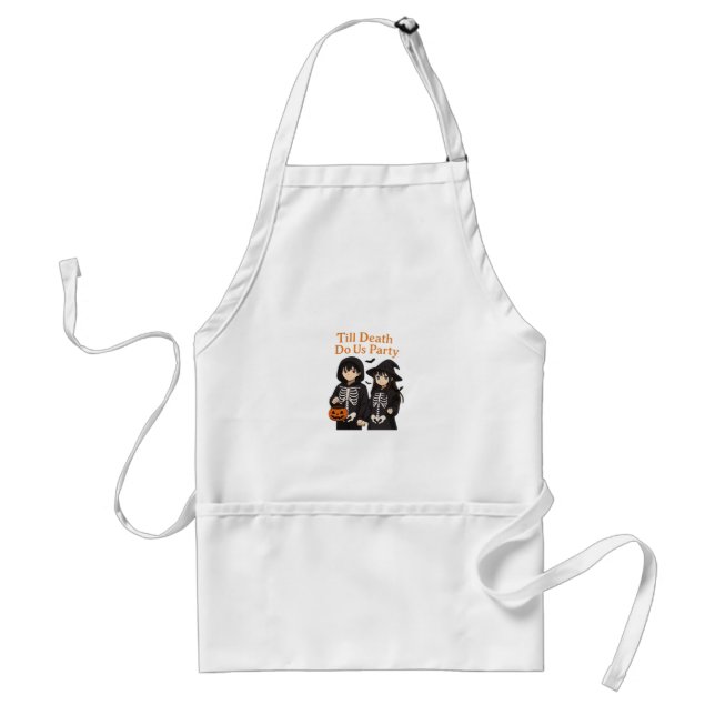 Till Death Do Us Party – Anime Halloween Couple Cl Standard Apron (Front)