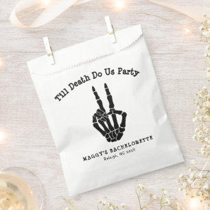 Till death do us Party Bachelorette Party  Favour Bag