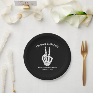 Till death do us Party Bachelorette Party  Paper Plate