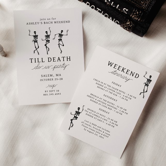 Till Death Do Us Party Bachelorette Weekend Invitation (Creator Uploaded)