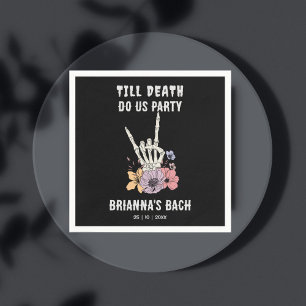 Till death do us party bachelorette weekend napkin