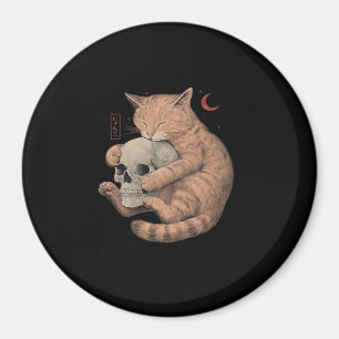 Till Death Do Us Party Cat Skull Classic Magnet
