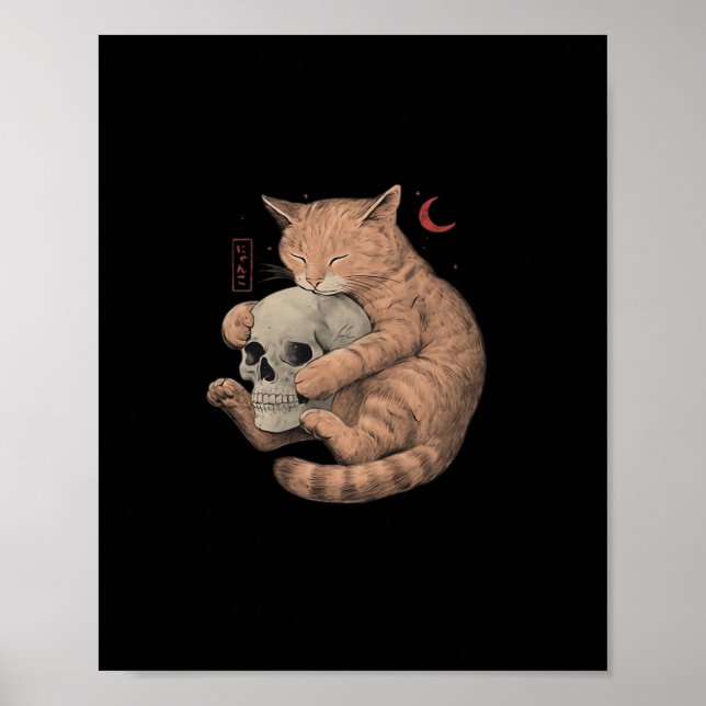Till Death Do Us Party Cat Skull Classic Poster (Front)