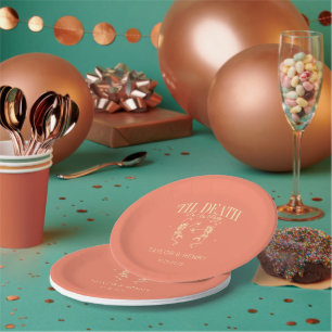Till Death Do Us Party Custom Wedding Paper Plates