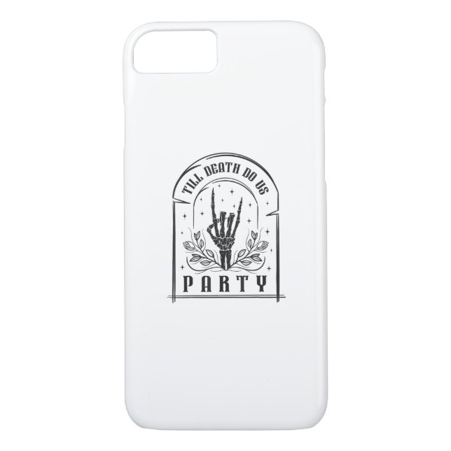 Till Death Do Us Party Gifts Retro Bachelorette Ha Case-Mate iPhone Case (Back)