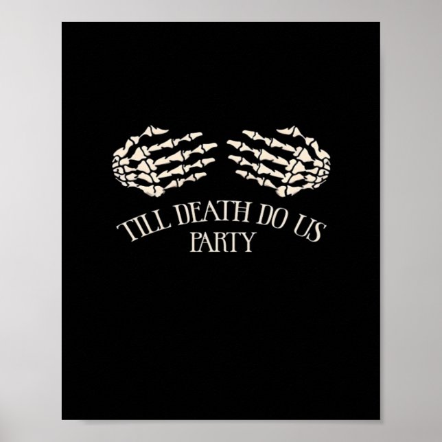 Till Death Do Us Party Halloween Party Poster (Front)