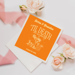 Till Death Do Us Party Personalised Wedding Napkin
