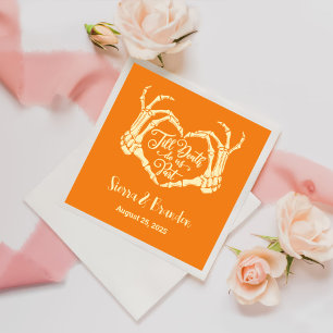 Till Death Do Us Party Personalised Wedding Napkin