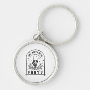 Till Death Do Us Party Retro Bachelorette Design Key Ring