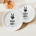 Till Death Do Us Party Skeleton Bachelorette Party Paper Plate<br><div class="desc">This is a Till Death Do Us Party Gothic Spooky Skeleton Bachelorette Party Paper Plates!</div>