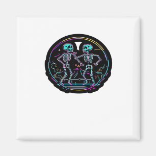 Till Death Do Us Party Skeleton Dance Party Classi Magnet