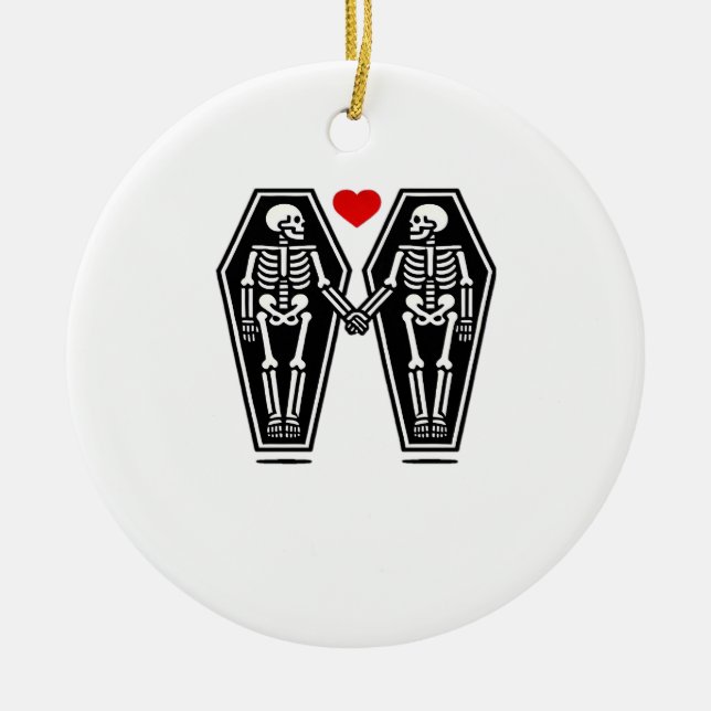 Till Death Do Us Together – Knows No Classic Ceramic Ornament (Front)