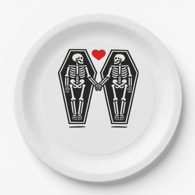 Till Death Do Us Together – Knows No Classic Paper Plate (Front)