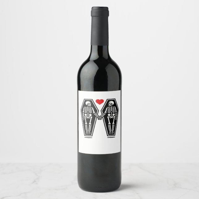 Till Death Do Us Together – Knows No Classic Wine Label (Front)