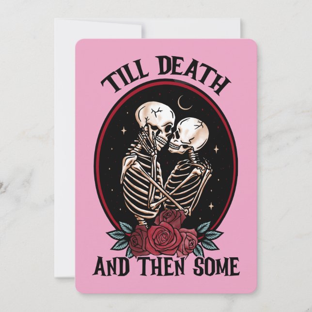'Till Death Flat Greeting Card (Front)
