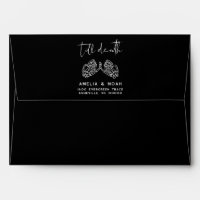 Till Death Gothic Halloween Wedding Return Address