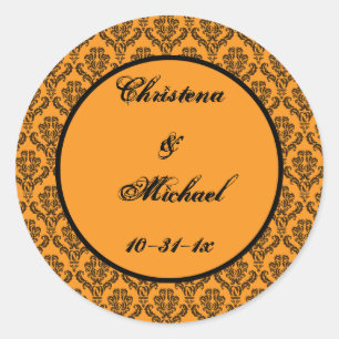 Till Death Hallowedding Round Sticker