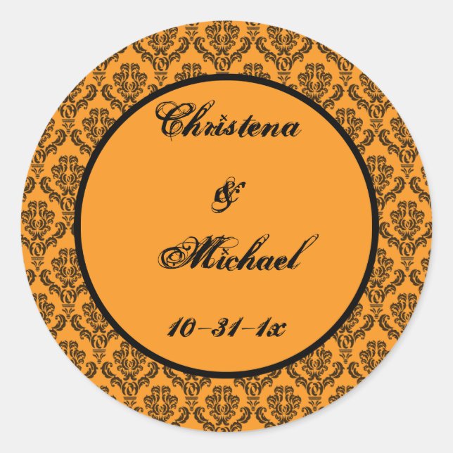Till Death Hallowedding Round Sticker (Front)