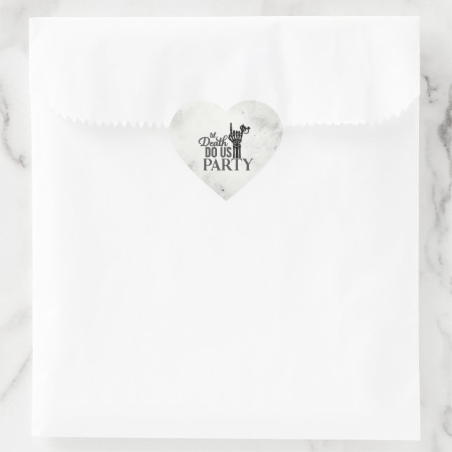 Till Death Heart Sticker (Bag)