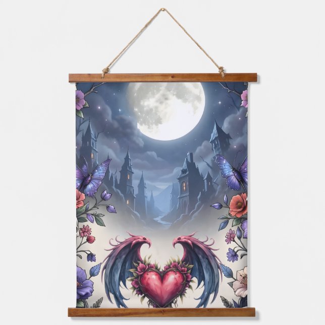 Till Death & Moonlight Bind Us.  Hanging Tapestry (Front)