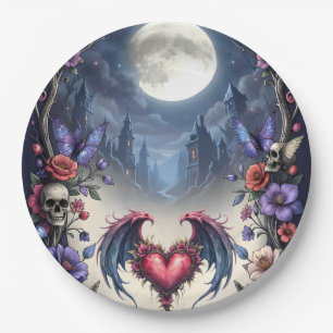 Till Death & Moonlight Bind Us. Paper Plate