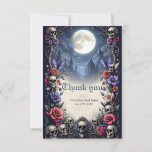 Till Death & Moonlight Bind Us. Thank You Card