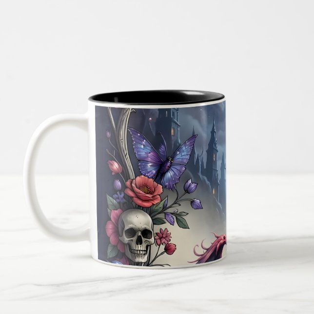 Till Death & Moonlight Bind Us.  Two-Tone Coffee Mug (Left)