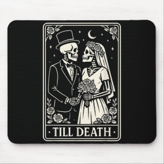 Till Death Skeleton Love Couples Gothic Wedding Br Mouse Pad