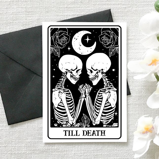 Till Death Tarot Gothic Engagement & Wedding Card (Creator Uploaded)