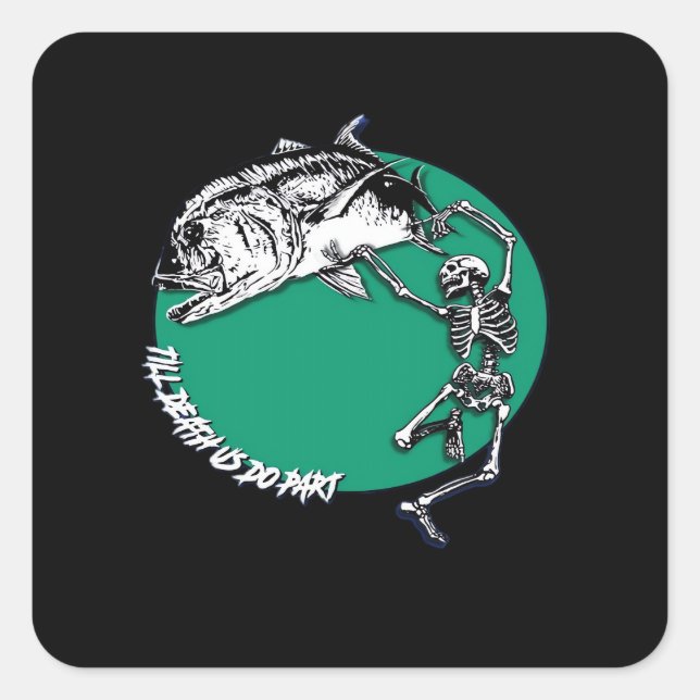 Till Death Us Do Part Classic Square Sticker (Front)