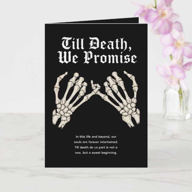  Till Death We Promise Card (Orchid)