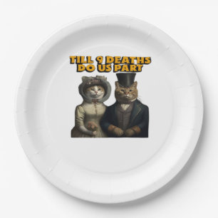 Till Deaths Do Us Part Classic Paper Plate