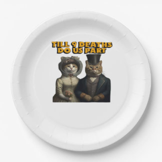 Till Deaths Do Us Part Classic Paper Plate