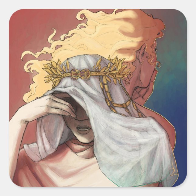 Till We Have Faces - Orual and Psyche Square Sticker (Front)