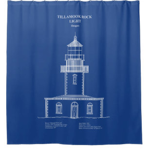 Tillamook Rock Lighthouse - Oregon – AD Shower Curtain